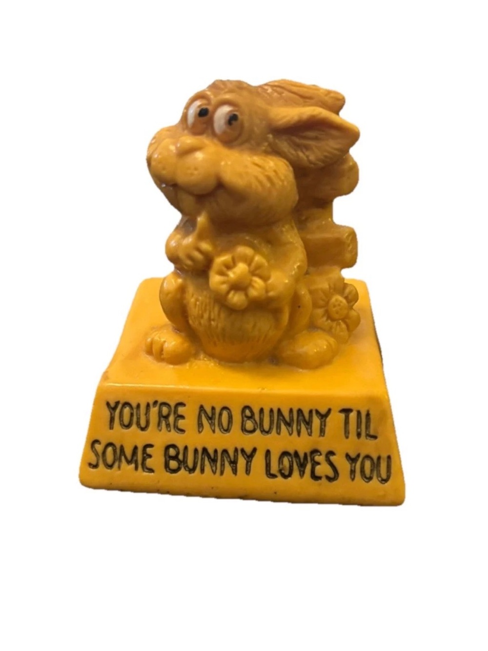 VTG 1974 Wallace Berrie You’re No Bunny Til Some Bunny Loves You Resign Figurine